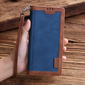 iPhone 11 Için Retro Desenli Cüzdan Tasarımlı Deri Standlı Kılıf - Mavi  (Yurt Dışından)
