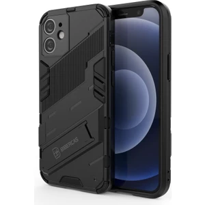 iPhone 11 6.1 Inç Uyumlu Darbeye Dayanıklı Stand Tutuculu Pc + Tpu Hibrit Telefon Kılıfı - Siyah  (Yurt Dışından)