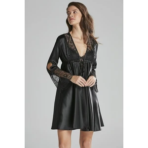 Pierre Cardin 6625 Altılı Saten Gecelik - Sabahlık Takımı