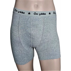 Ön Yıldız 3 Adet Pamuk Likralı Erkek Boxer