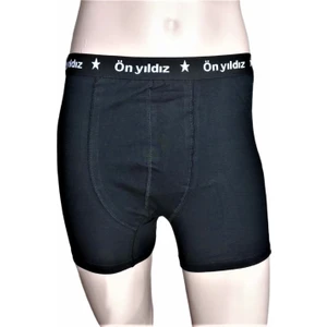Ön Yıldız 3 Adet Pamuk Likralı Erkek Boxer