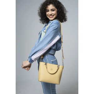 Benetton Kadın Kol Çantası Sarı BNT624