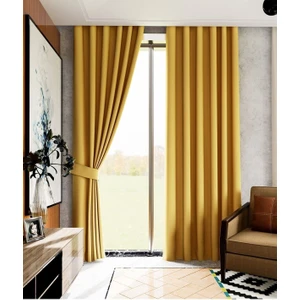 Blackout Fon Perde Karartma Perdesi Hardal