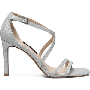Nine West Beral 2fx Gümüş Kadın Topuklu Sandalet