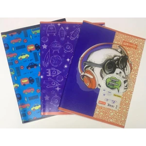 Text Up Defter A5 40 Yaprak Kareli Desenli Plastik Kapak 3'lü