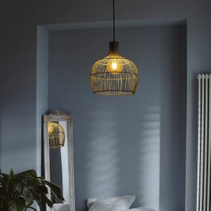 Bambu Avize Doğal Rattan Aydınlatma: Pure 40CM