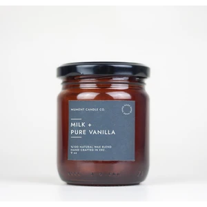 Amber Serisi Vanilya Kokulu Kavanoz Mum Dark