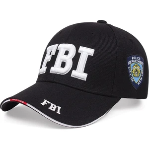 Erkekler Taktik Beyzbol Şapkası Fbı Nakış Snapback Baba Şapka Kemik Erkek Yaz Sporları Ordu Eş Kamyon Şoförü Siyah Kapaklar (Yurt Dışından)