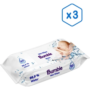 BUMBLE WATER ISLAK MENDİL 60 YAPRAK 3'LÜ PAKET