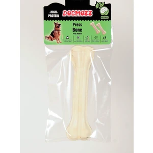 Premium Deri Pres Beyaz Köpek Kemiği 22 cm