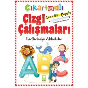 Çıkartmalı Çizgi Çalışmaları Harflerle Ilgili Aktiviteler