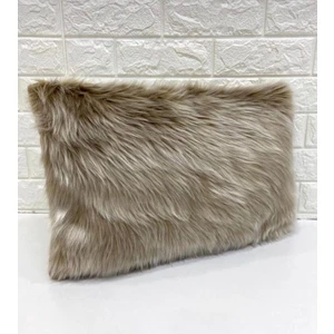 Yılmaz Home Peluş Dikdörtgen Kırlent Kılıfı - Sütlü Kahve