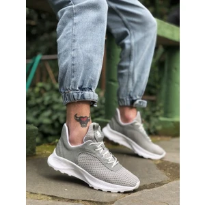XON1333 Triko Yüksek Taban Tarz Sneakers Gri Erkek Spor Ayakkabısı
