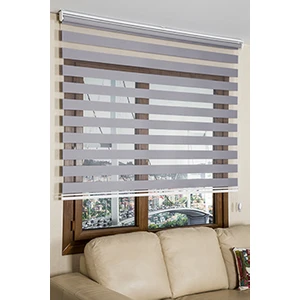 Story Perde Gri Zebra Perde ( Düz )