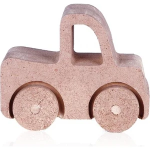 E Hobici Boyanabilir Ahşap Tekerlekli Oyuncak Araba 9X6CM