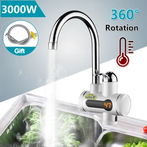 Guangdong Spirit Pratik 220V 3000W Tankless Elektrikli Anında Sıcak Su Isıtıcı Musluk Mutfak Isıtma Musluğu