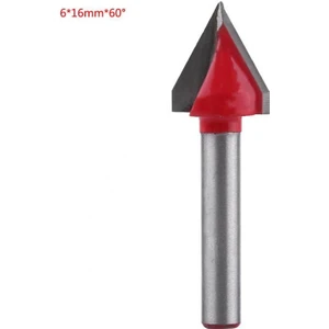 Guangdong Spirit Tungsten Çelik Ağaç Işleme Cnc Router Bit Keskin V Oluk Kesme Aleti 6mm Mil