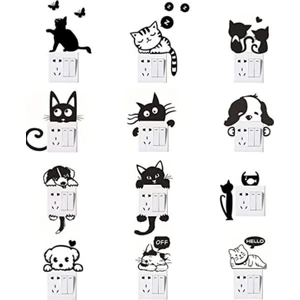Kt Grup 12LI Kedi Priz Sticker Seti