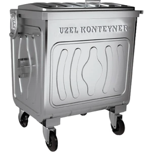400 Litre Sıcak Daldırma Galvaniz Çöp Konteyneri