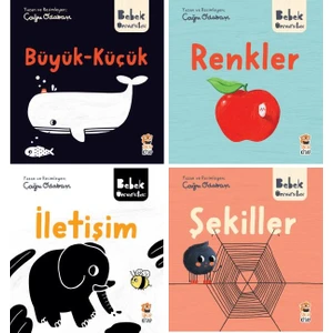 Sincap Kitap Bebek Üniversitesi 4 Kitap Set / Büyük-Küçük - Renkler - Iletişim - Şekiller