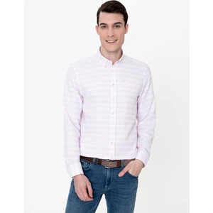 Pierre Cardin Erkek Gül Kurusu Slim Fit Uzun Kollu Gömlek 50247126-VR026