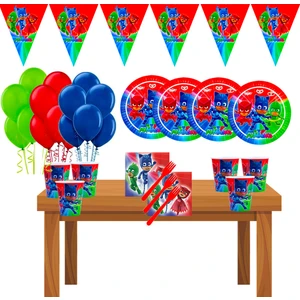 Pj Masks Pj Maske Pj Maskeliler Doğum Günü Parti Süsleri Süsleme Seti