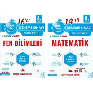 8. Sınıf Nartest (Mavi Seri) Matematik Fen Bilimleri LGS Deneme Seti