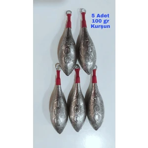 Uzak Mesafe Italyan Kalıp Surf Kurşunu 100 gr 5'li