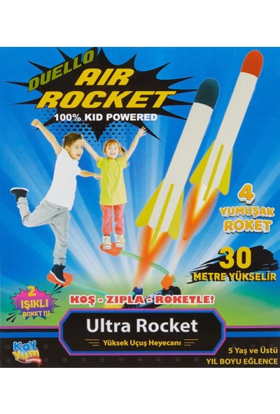 Kayyum Oyuncak Ultra Uçan Air Rocket Düello 4'lü 9012