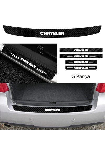 Parla Chrysler Sebring Bağaj ve Kapı Eşiği Karbon Sticker (Set)