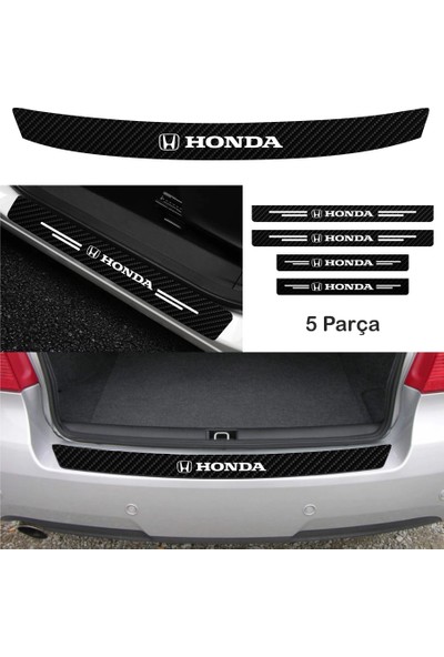 Parla Honda Prelude Bağaj ve Kapı Eşiği Karbon Sticker (Set)