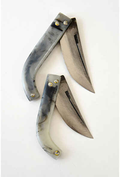 Tapan Bıçağı Tapan Av & Çoban Bıçağı 19-23 cm Ikili Set Kara Çelik El Yapımı