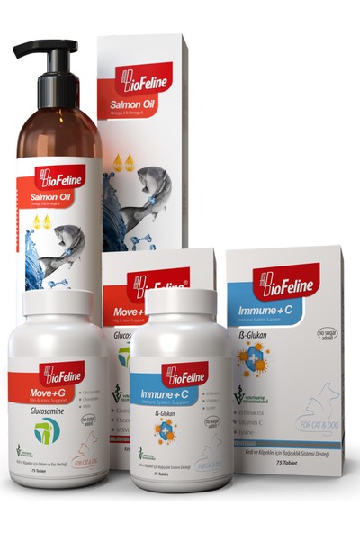 Biofeline Power Set (Salmon Oil/move+G/ımmune+C)