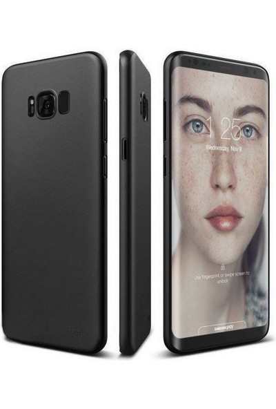 Elago Inner Core Samsung Galaxy S8 Plus Siyah Rubber Kılıf