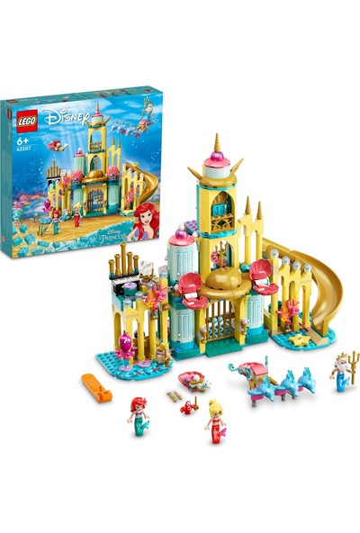 LEGO® Disney Ariel'in Su Altı Sarayı 43207 - 6 Yaş ve Üzeri Çocuklar Için Inşa Edilebilen Deniz Kızı Prenses Oyuncak Yapım Seti (498 Parça)
