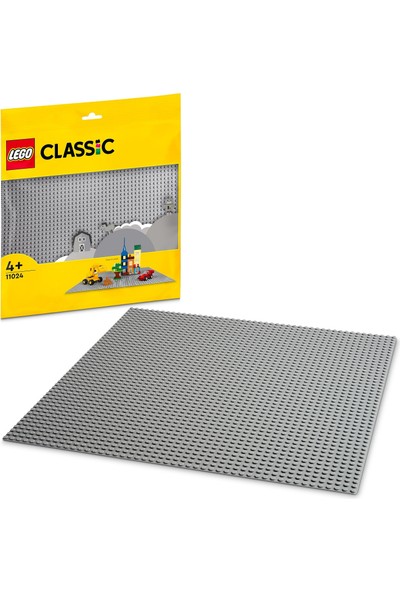LEGO Classic Gri Plaka 11024 - 4 Yaş ve Üzeri Çocuklar Için Yaratıcı Oyuncak Yapım Seti (1 Parça)