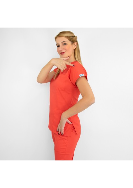 Mercan Likralı Üst Forma modelleri