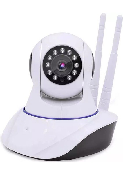 2 Antenli Kablosuz Ip Kamera Wifi Hd 720P Robo Kablosuz(Yurt Dışından)