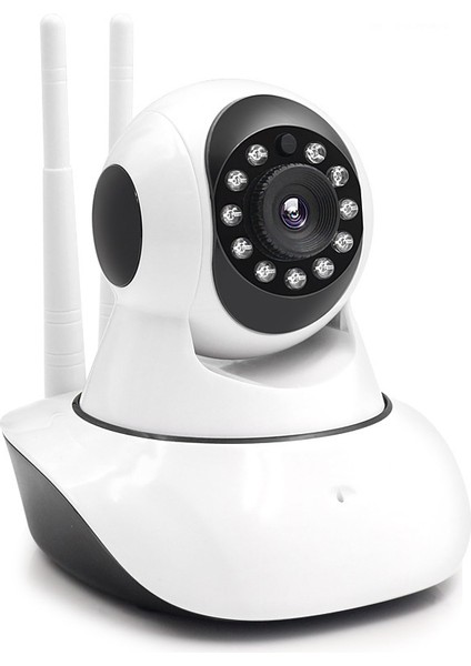 2 Antenli Kablosuz Ip Kamera Wifi Hd 720P Robo Kablosuz(Yurt Dışından)