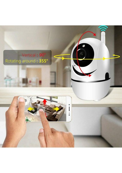 Bebek Monitörü Kablosuz Kamera Wifi Gece Görüş Mikrofonu