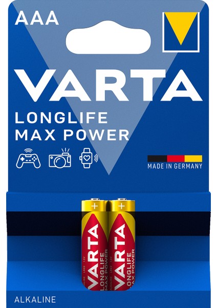 Longlife Max Power 2 Li AAA Ince Kalem Pil