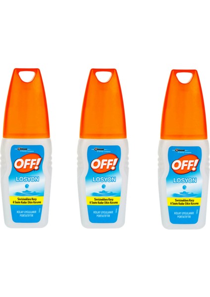 Off Aqua Pump Sprey 100 ml x 3 Adet