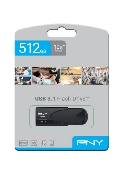 Attaché 4 512GB USB 3.1 Flash Bellek (FD512ATT431KK-EF)