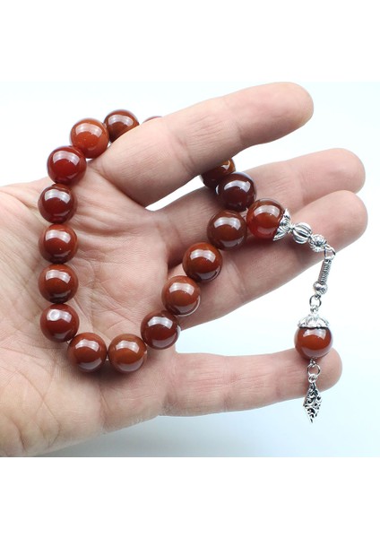 Koyu Renkli Akik Maskot Efe Doğal Taş Tesbih fırsatları