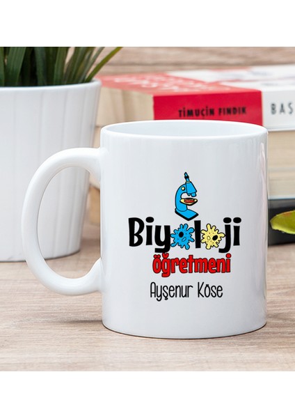 Kişiye Özel Biyoloji Öğretmeni Beyaz Kupa Bardak