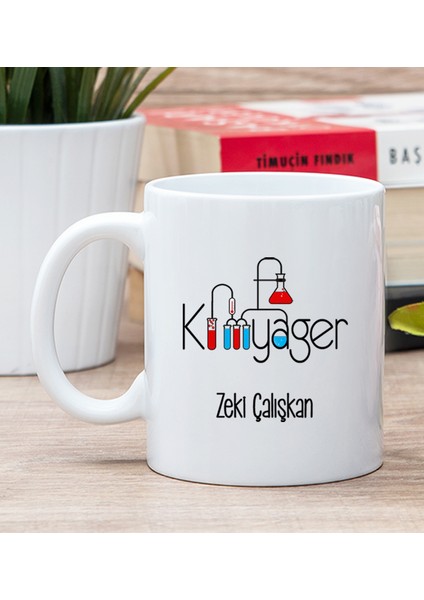 Kişiye Özel Kimyager Beyaz Kupa Bardak