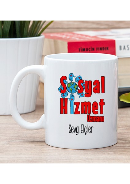 Kişiye Özel Sosyal Hizmet Uzmanı Beyaz Kupa Bardak
