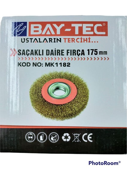 Bay-Tec Saçaklı Daire Fırça 175MM