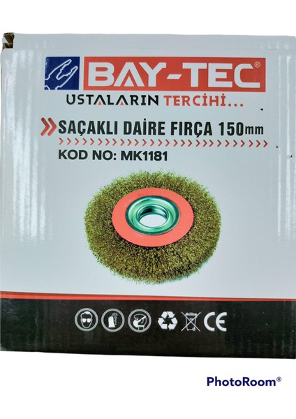 Bay-Tec Saçaklı Daire Fırça 150MM