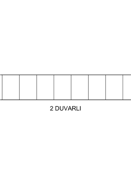 50X50X10MM Opak Beyaz Oluklu Polikarbon Levha